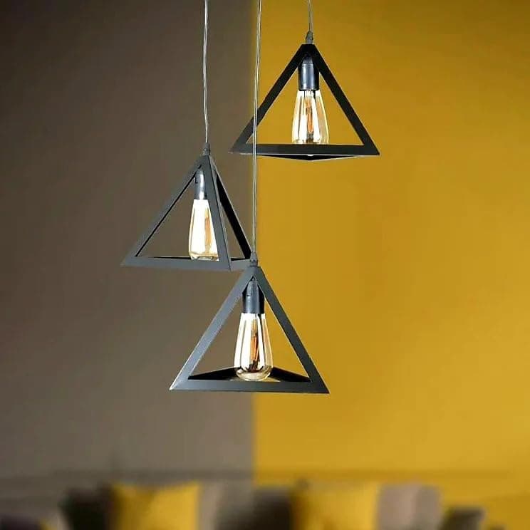 مصباح سقف ثلاثي 30×55سم من مشكاه لايتنج