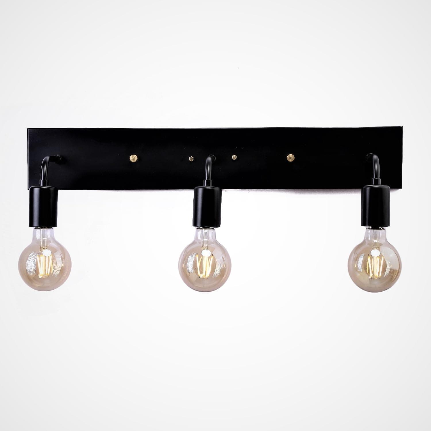 لمبة حائط أسودة مع ثلاثة أضواء من Mishkah Lighting